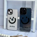 قاب Smile اکلیلی شفاف آیفونی (کدC1735)
