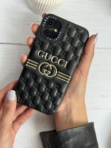 قاب موبایل آیفون گوچی بالشتی چرمی داغ