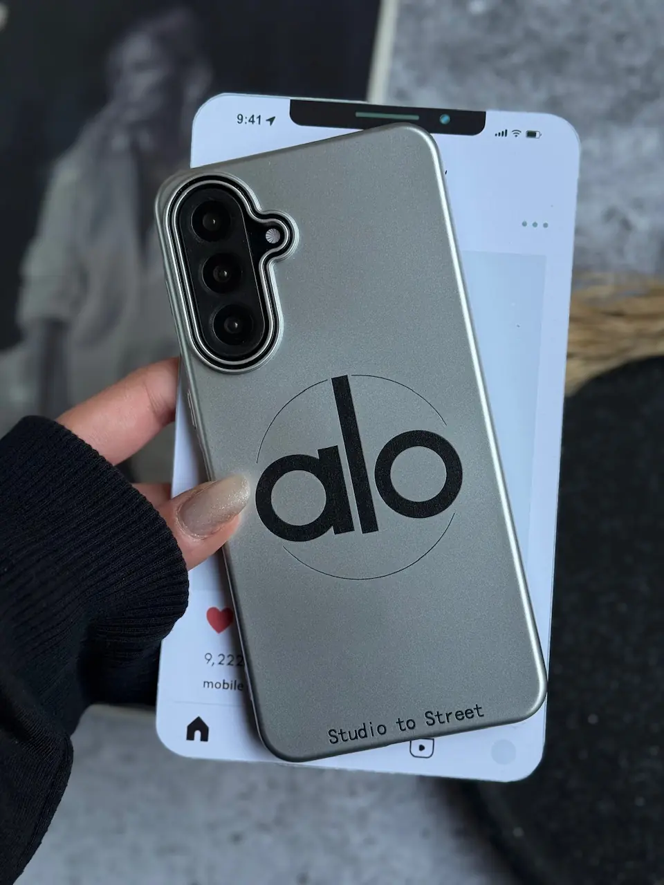 b125e4 قاب Silver alo آیفون و سامسونگ (کدC2183) - Image 1
