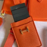 جاکارتی چرمی هرمس نارنجی (کدa0315)