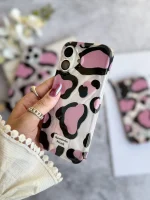 قاب پلنگی Romantic Pink آیفونی (کدC2062) - Image 6
